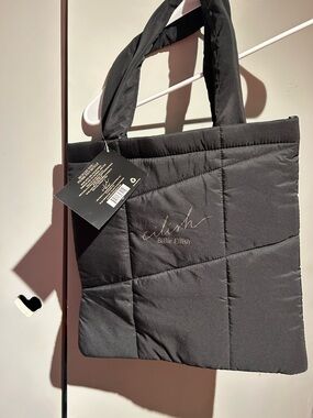 Billie Eilish Black Puffer Tote